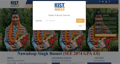 Desktop Screenshot of kist.edu.np