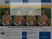 Tablet Screenshot of kist.edu.np